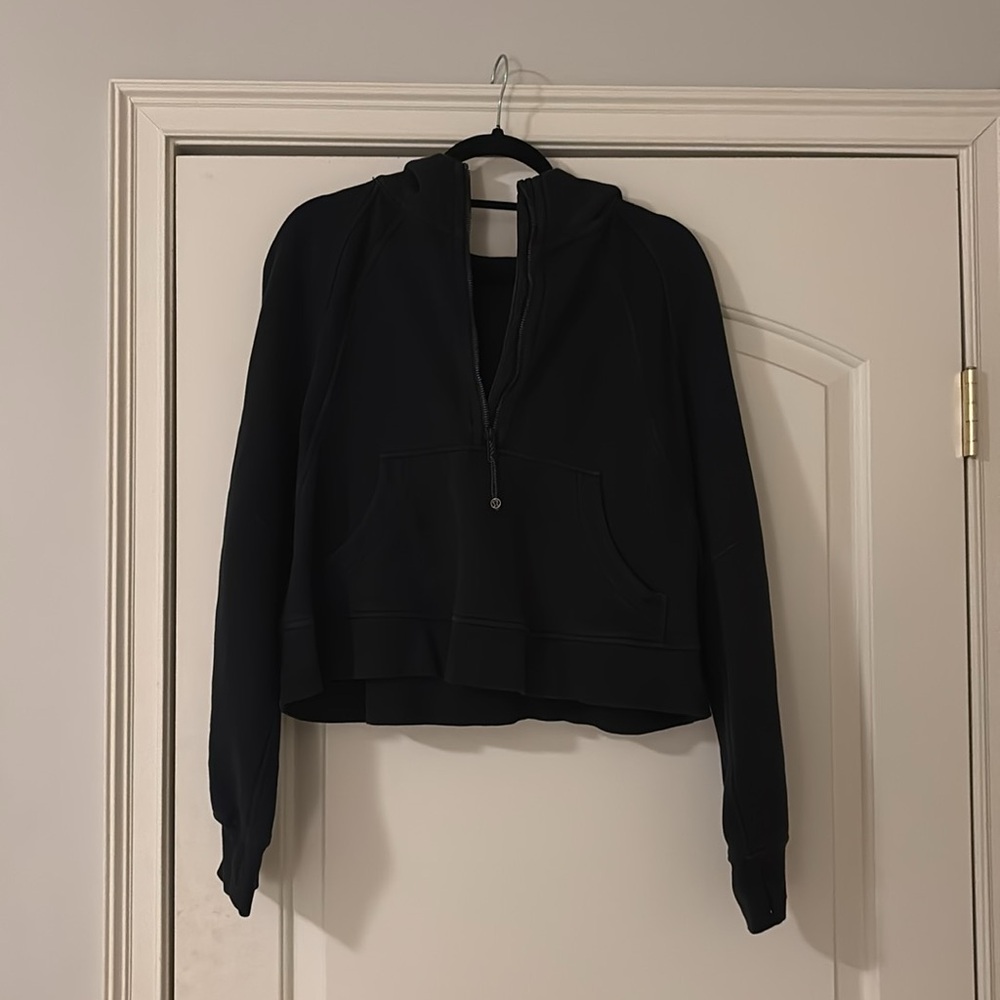 Black Lululemon Scuba with Hoodie